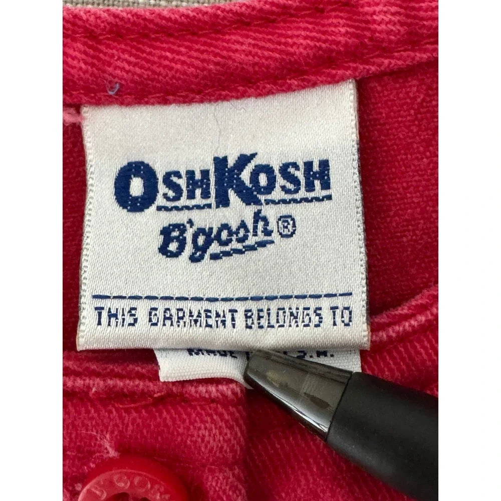 Vintage OshKosh Pink Denim Jumper Dress‎ 2T